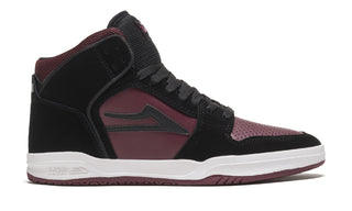 Lakai Skateboard Shoes Telford Black/Burgundy Suede