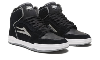 Lakai Skateboard Shoes Telford Storm Black/Reflective Suede