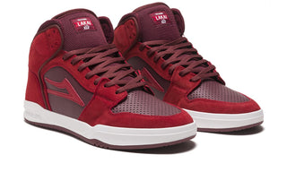 Lakai Skateboard Shoes Telford Burgundy Suede