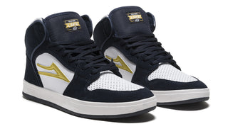 Lakai Skateboard Shoes Telford Navy/White Suede