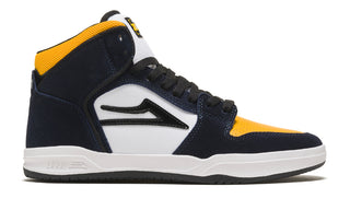 Lakai Skateboard Shoes Telford Navy/Yellow Suede Collegiate