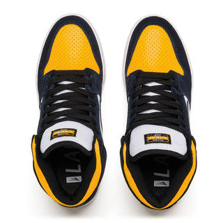 Lakai Skateboard Shoes Telford Navy/Yellow Suede Collegiate