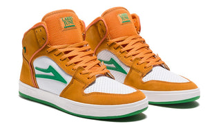 Lakai Shoes Telford Orange/White Suede Larry June Mens