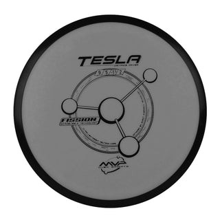 MVP Disc Golf Fission Tesla Distance Driver 9/5/-1/2 Flat Grey 170 grams