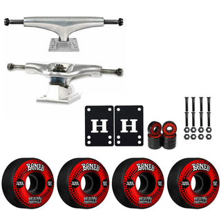 Thunder Skateboard Trucks 149 8.5" Kit Bones 52mm V4 OG Black Wheels/Bearings/Hardware