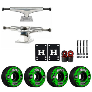 Thunder Skateboard Trucks 149 8.5" Kit Bones 54mm V4 OG Black Wheels/Bearings/Hardware