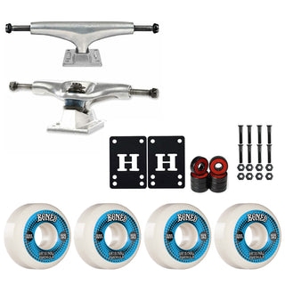 Thunder Skateboard Trucks 149 8.5" Kit Bones 53mm V5 OG White Wheels/Bearings/Hardware
