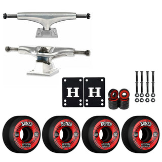 Thunder Skateboard Trucks 148 8.25" Kit Bones 52mm V5 OG Black Wheels/Bearings/Hardware