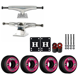 Thunder Skateboard Trucks 148 8.25" Kit Bones 55mm V5 OG Black Wheels/Bearings/Hardware