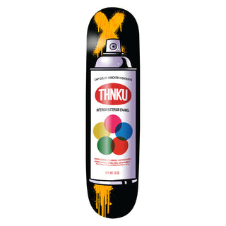 Thank You Skateboard Deck Fat Cap Black 8.25" x 31.875"
