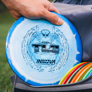 Innova Disc Golf Halo Star TL3 Fairway Driver 8/4/-1/1 Grey White/Blue Metallic 148 grams