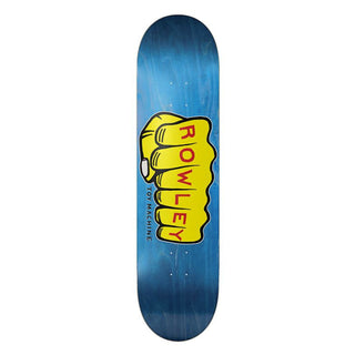 Toy Machine Skateboard Deck Rowley Fist Blue 8.5" x 31.75"