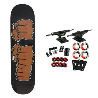 Toy Machine Skateboard Complete New Fists Black/Black 7.75" x 31.25"