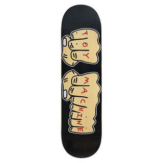 Toy Machine Skateboard Deck New Fists Black/White 7.75" x 31.25"