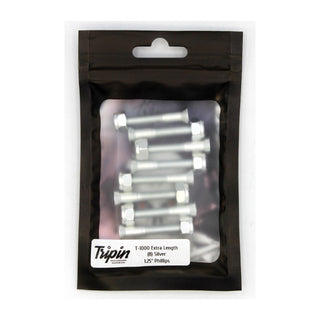 Tripin Skateboard Hardware 1.25" Phillips T-1000s Silver