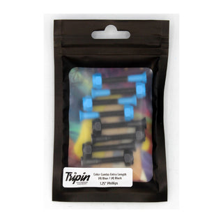 Tripin Skateboard Hardware 1.25" Phillips Sonic Blue