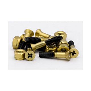 Tripin Skateboard Hardware 1.25" Phillips Gold Rush