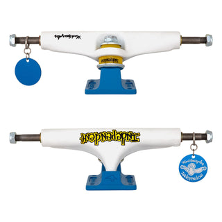 Independent Skateboard Trucks Stage 4 Pro Mark Gonzales Flat White Blue 151 (8.625") Pair