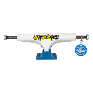Independent Skateboard Trucks Stage 4 Pro Mark Gonzales Flat White Blue 166 (9.0") Pair