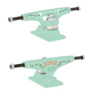 Krux Skateboard Trucks 8.5" K5 Standard Nora By Lori D Blue - Pair