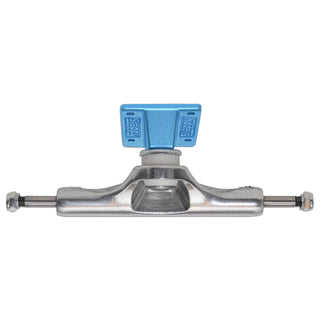 Slappy Skateboard Trucks Inverted Hollow Lights Ultra Low Kingpin 8.5" Silver/Light Blue