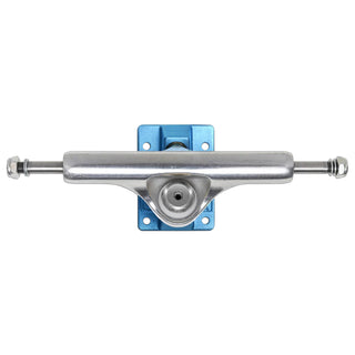 Slappy Skateboard Trucks Inverted Hollow Lights Ultra Low Kingpin 8.5" Silver/Light Blue