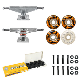 Venture Trucks V-Hollow 5.0 Low Spitfire 53mm Wheels / Bearings Package