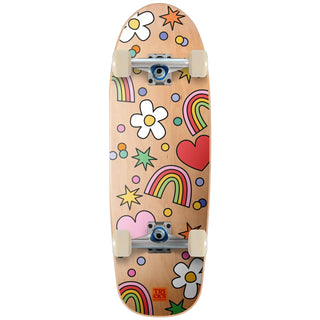Tricks Skateboard Complete Fun Mini Cork Top Brown 8.25" x 25.75"