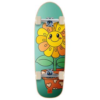 Tricks Skateboard Complete Spring Mini Foam Top Teal 8.25" x 25.75"