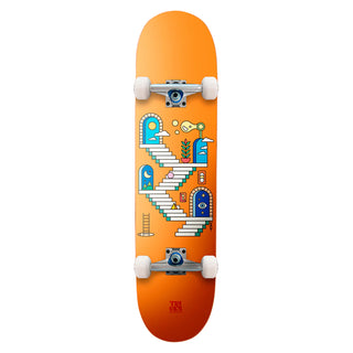 Tricks Skateboard Complete Stairs Maxi Orange 8.0" x 31.85"