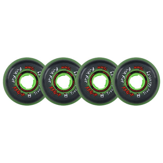 Rink Rat Roller Hockey Wheels - True Identity XX 76mm 79A Green (4-Pack)