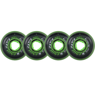 Rink Rat Roller Hockey Wheels - True Identity XXX 76mm 76A Green (4-Pack)