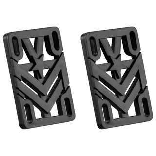 Mini Logo Risers 1/4" Black