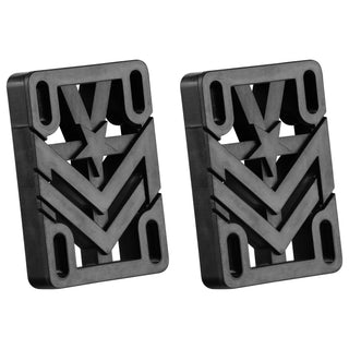 Mini Logo Risers 1/2" Black