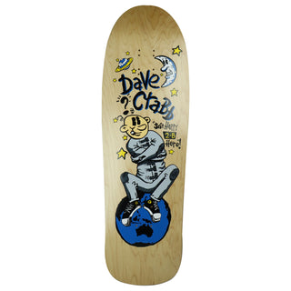 Toxic Skateboard Deck Dave Crabb Happy Natural 10" x 32" Old School