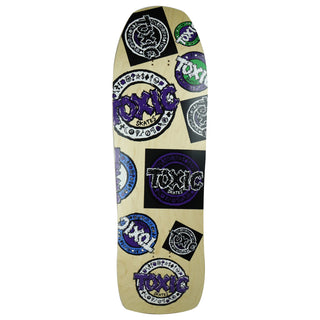 Toxic Skateboard Deck Team OG Natural 9.75" x 31.5" Old School