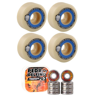 Spitfire Skateboard Wheels 53mm Tablets F4 99A with Bronson Pro G3 Bearings