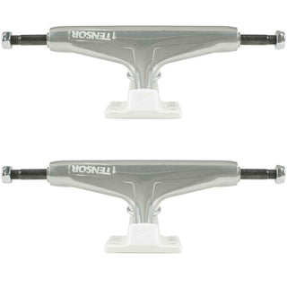 Tensor Trucks Aluminum Stencil Mirror White 5.5 (8.25" Axle) Pair