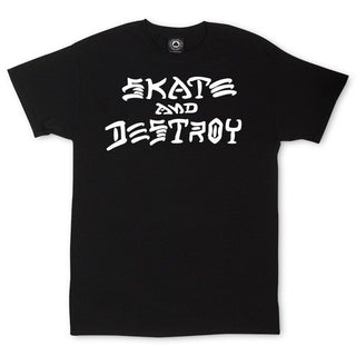 Thrasher Magazine Skateboard Shirt Skate and Destroy Black