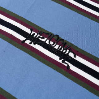 Welcome Skateboard Longsleeve Knit Shirt Thelema Stripe Moonlight