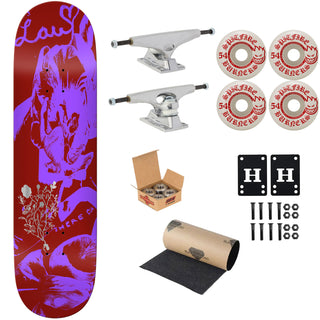 There Premium Skateboard Complete Lau Willems Bloom Red Full 8.25" Ft. Krux/Spitfire/Independent