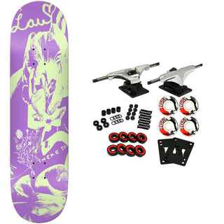 There Skateboard Complete Lau Willems Bloom Glow Purple 8.5" x 31.85"