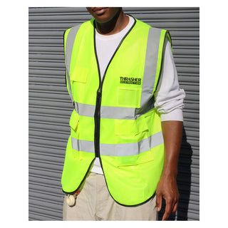Thrasher Magazine Safety Vest Destruction High Vis Green