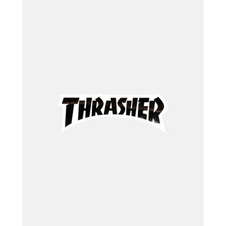 Thrasher Skateboard Magazine Sticker Logo Die Cut Black 5.75" x 2.125"