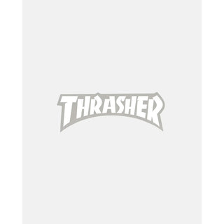 Thrasher Skateboard Magazine Sticker Logo Die Cut White 5.75" x 2.125"