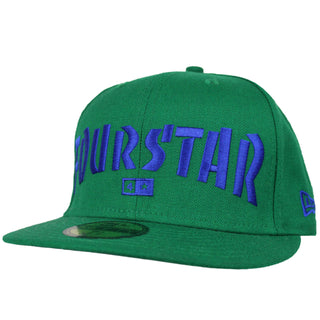 Fourstar Hat THRASHIN GREEN/BLUE NEW ERA 7 1/2