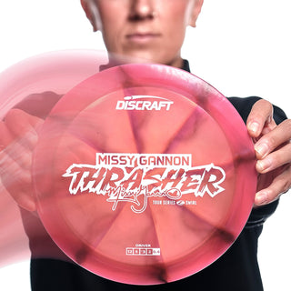 Discraft Disc Golf Missy Gannon 2025 Tour Series Z Swirl Thrasher Driver 12/5/-3/2 Yellow/White 170-172g