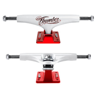 Thunder Skateboard Trucks Flash Hollow Lights White/Red 148 (8.25")