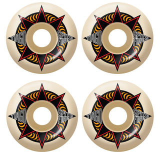 Spitfire Skateboard Wheels 52mm 99A Tiago Sure Shot Formula 4 Classics with Bronson Pro G3 Bearings