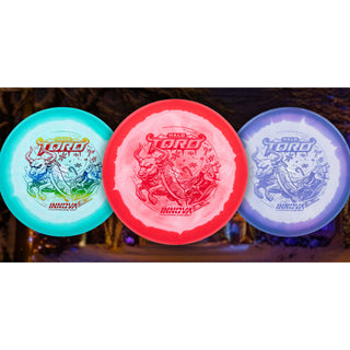 Innova Disc Golf Halo Star Holiday 2024 Toro Midrange Disc 4/2/1/3 White Blue/White 170 grams